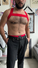 Load image into Gallery viewer, Classic Red elastic chest harness
