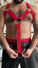 Load image into Gallery viewer, Y shape Red elastic harness
