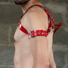 Load image into Gallery viewer, RED soft leather harness

