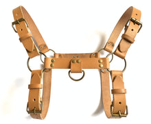 Load image into Gallery viewer, Light beige Raw Leather harness
