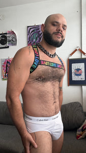 "LOVE" Elastic chest harness